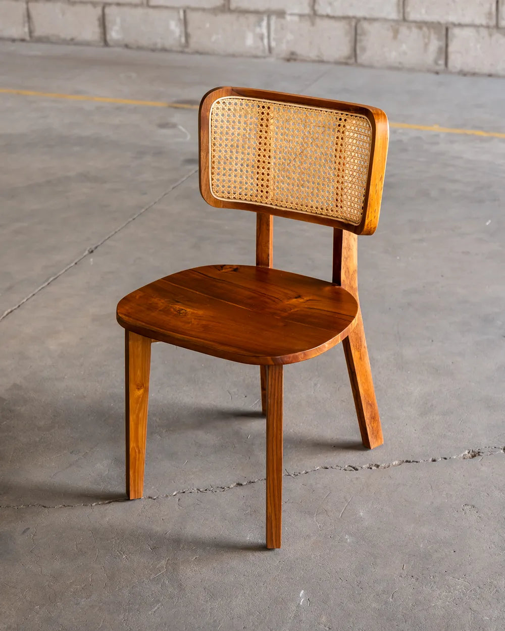 Silla Ibu en Madera Teca y Ratán