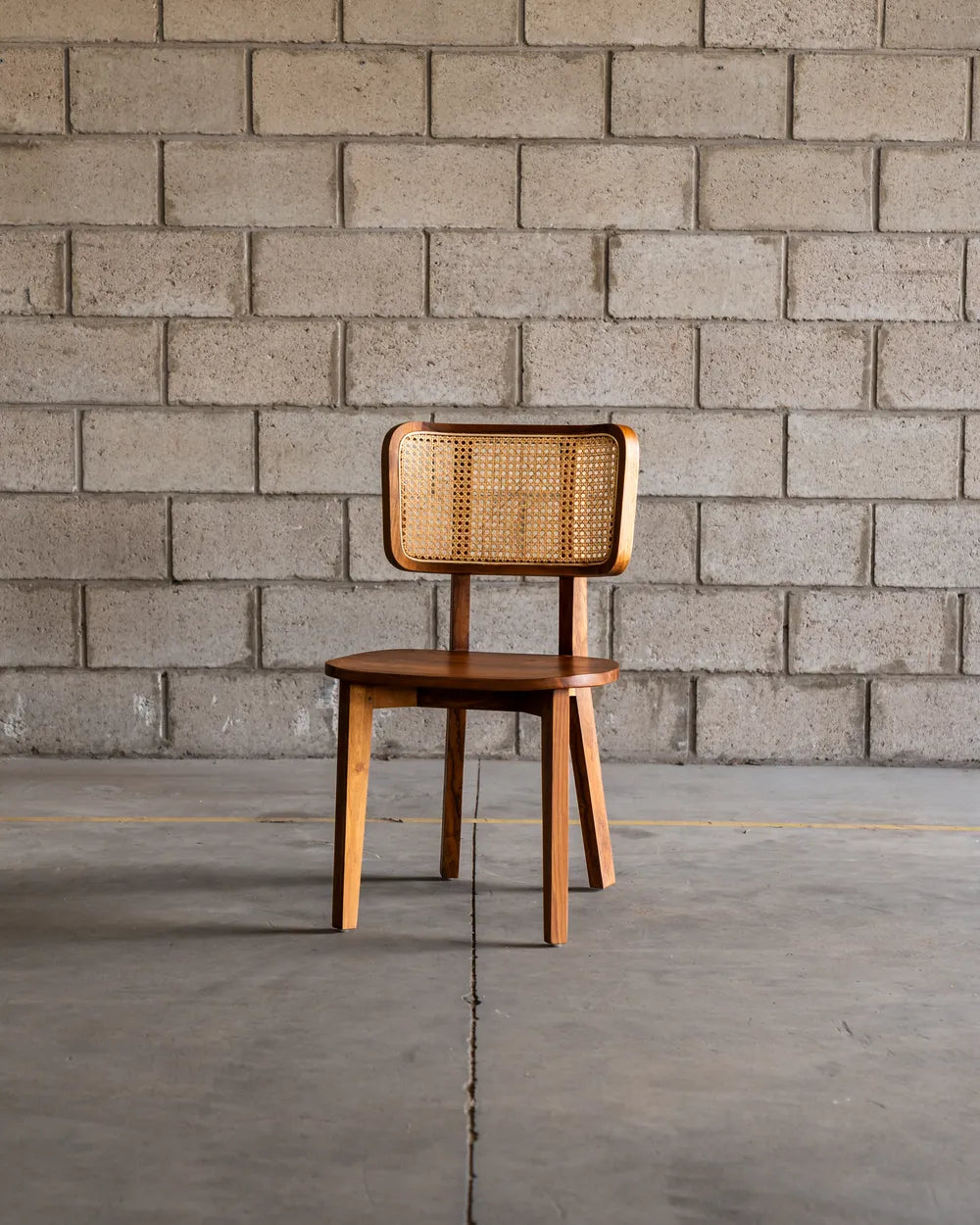 Silla Ibu en Madera Teca y Ratán