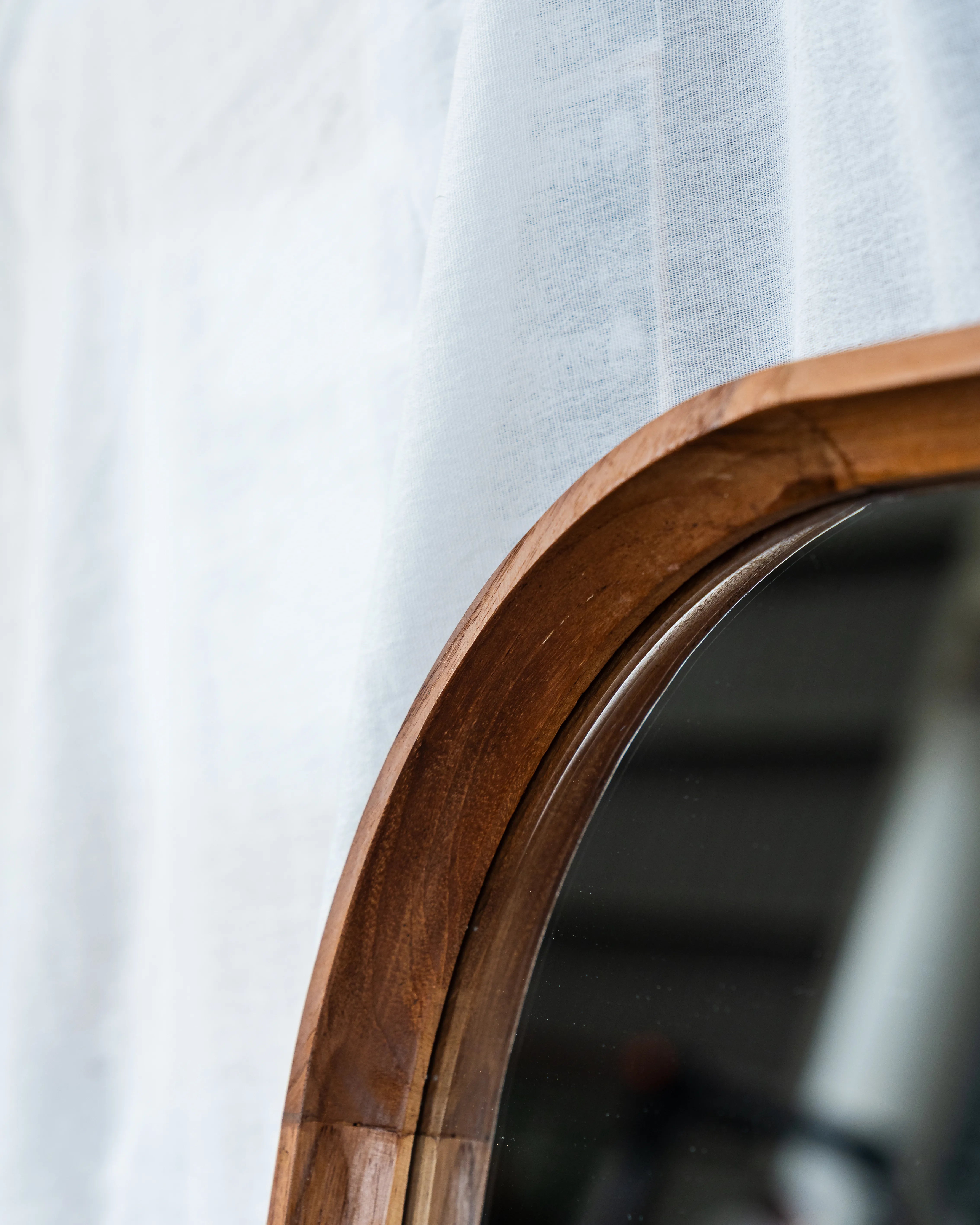 Espejo Kopi en Madera Teca - 80cm