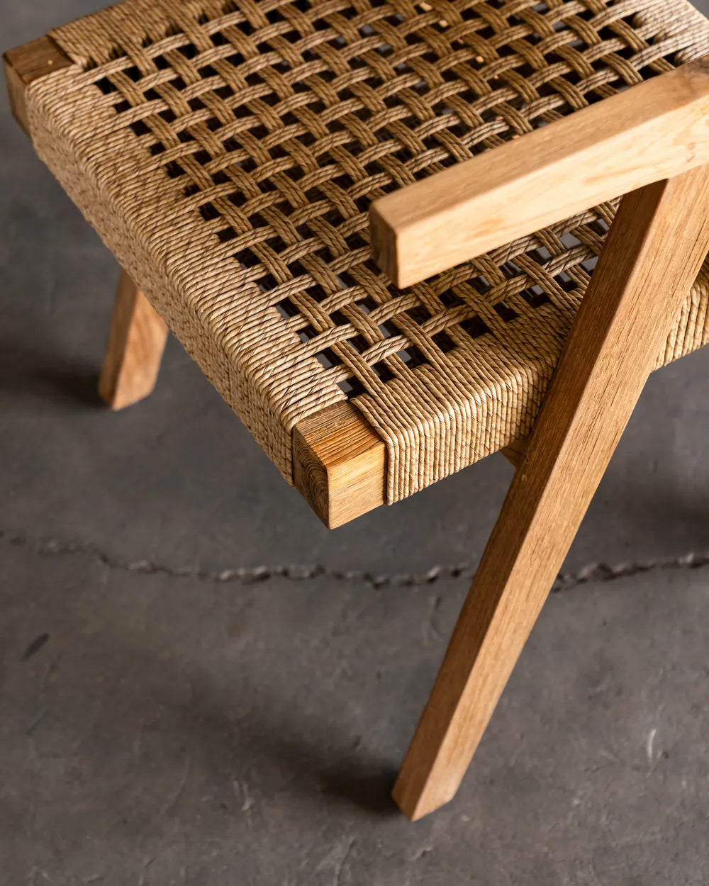 Silla Manis en Madera Teca y Mimbre