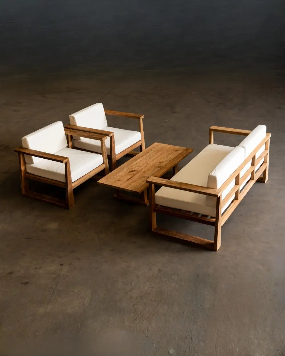 Juego de Living Arang en Madera Teca