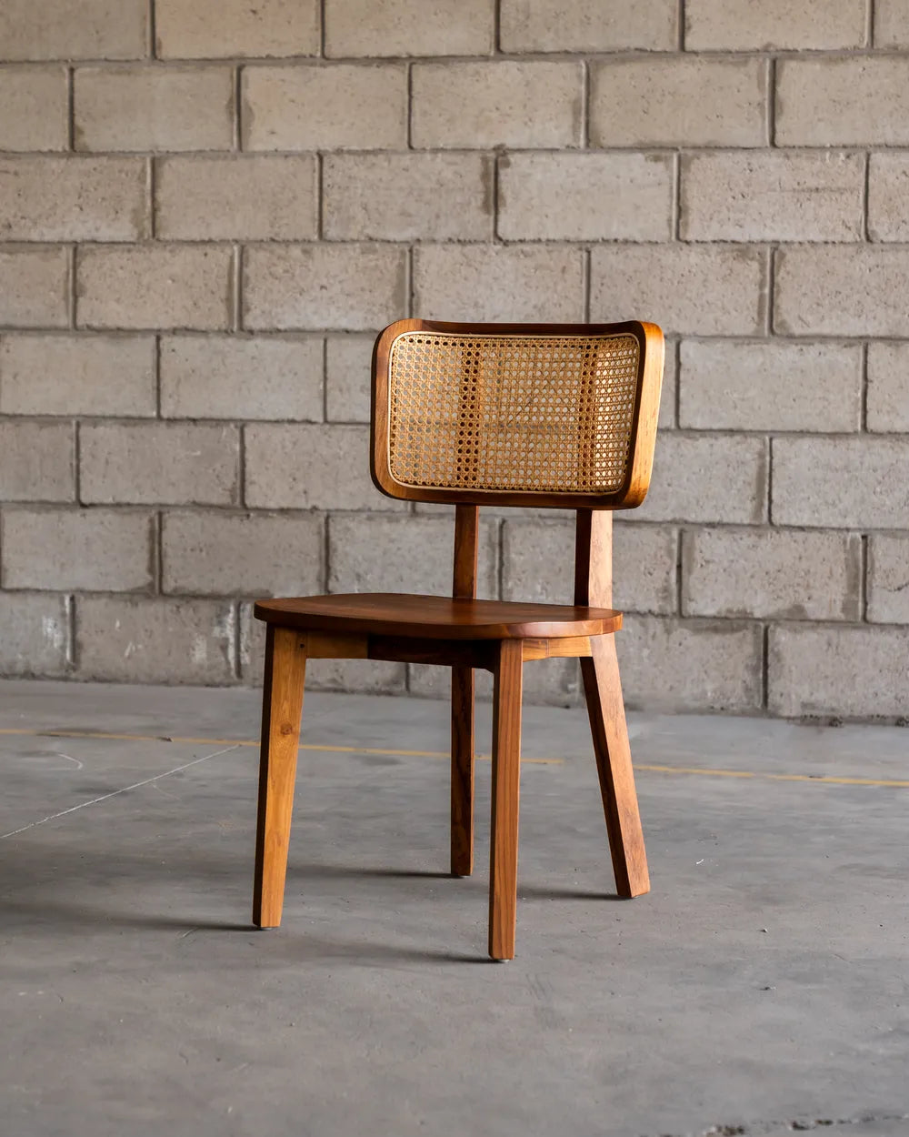 Silla Ibu en Madera Teca y Ratán