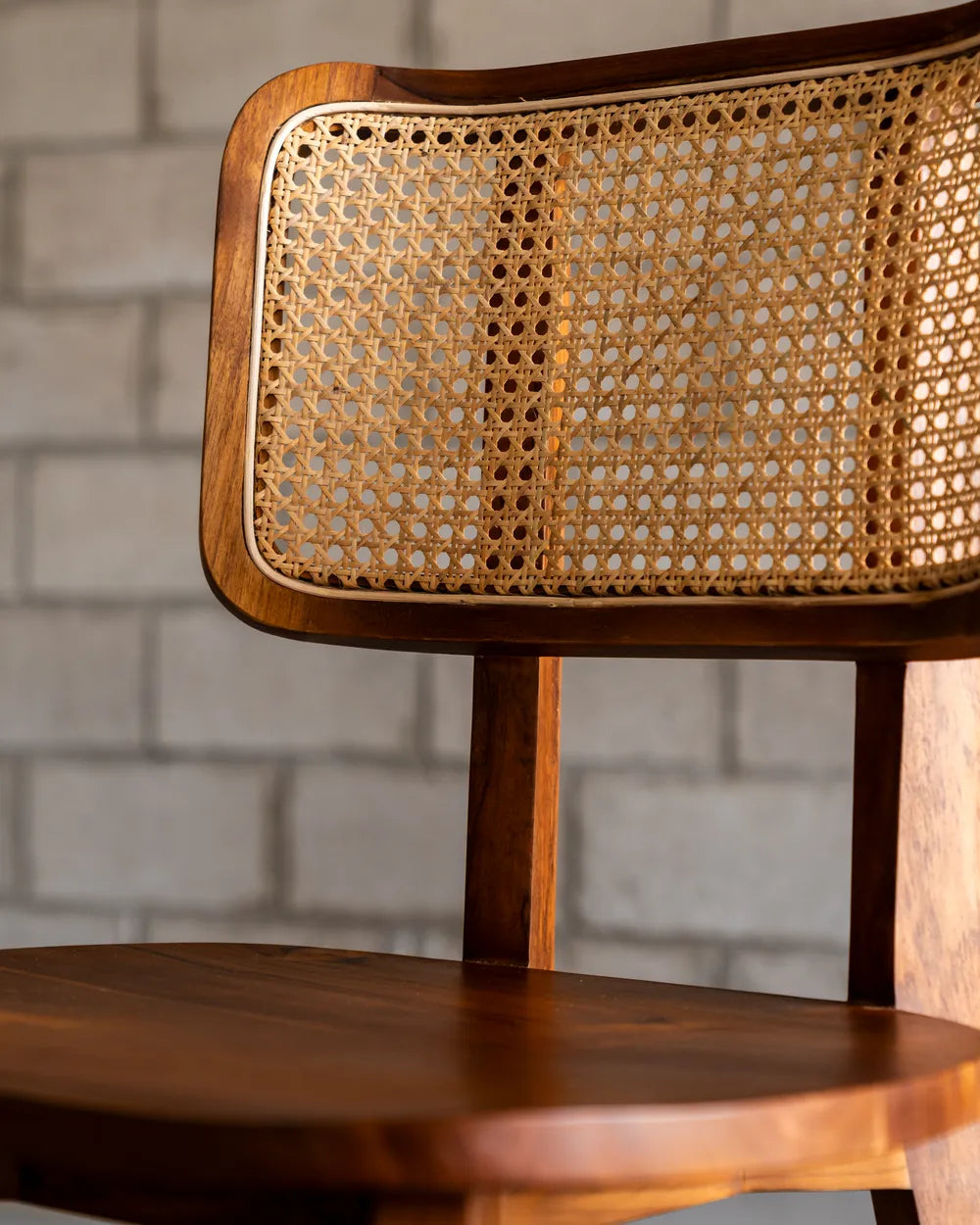 Silla Ibu en Madera Teca y Ratán