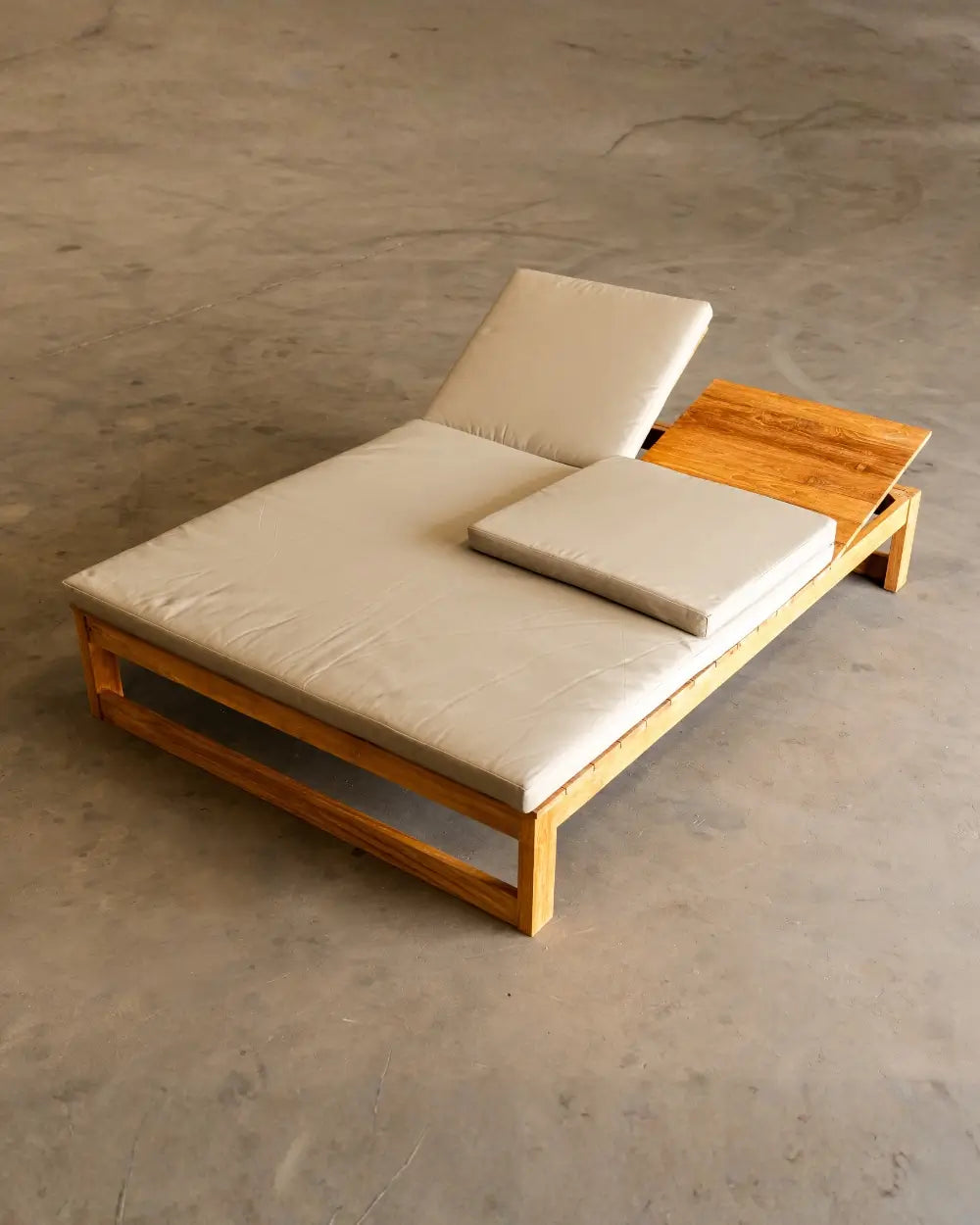 Reposera Akar Doble en Madera Teca