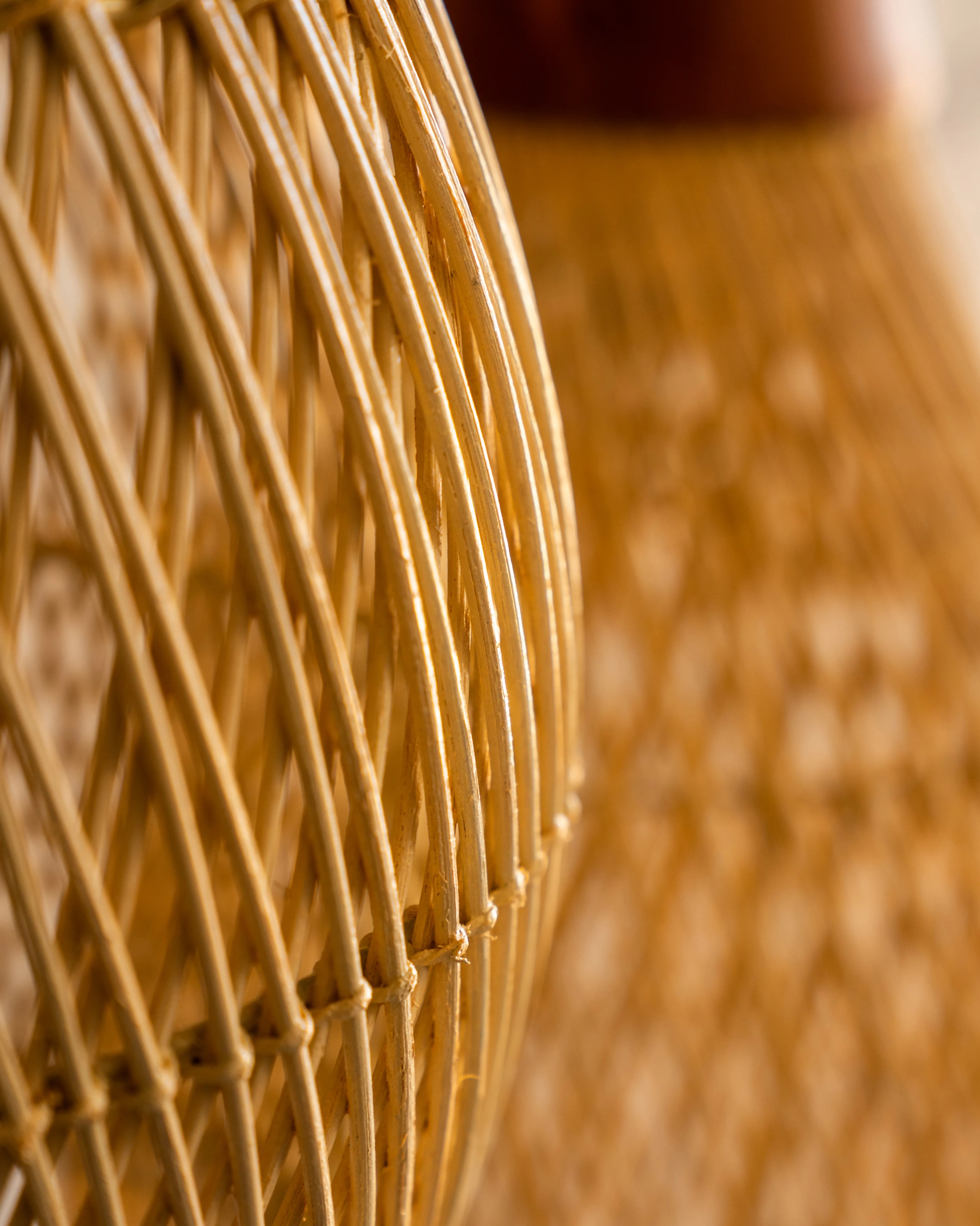 Lámpara Bulan en Ratán y Madera Teca - Large