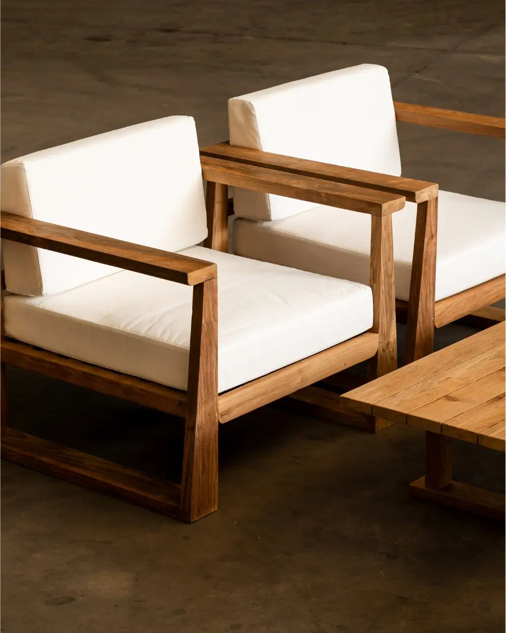 Juego de Living Arang en Madera Teca