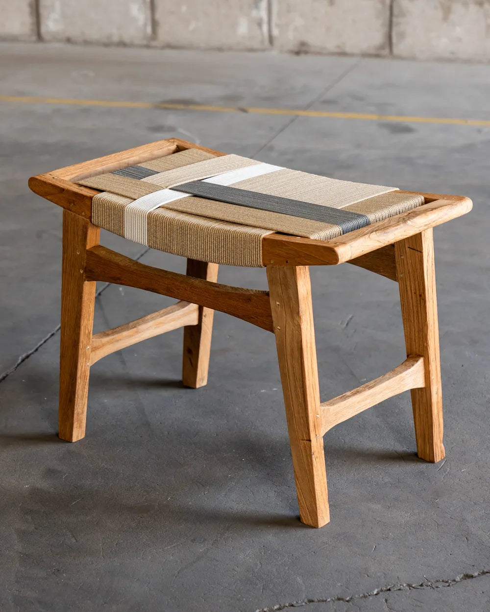 Banco Tua en Madera Teca y Mimbre