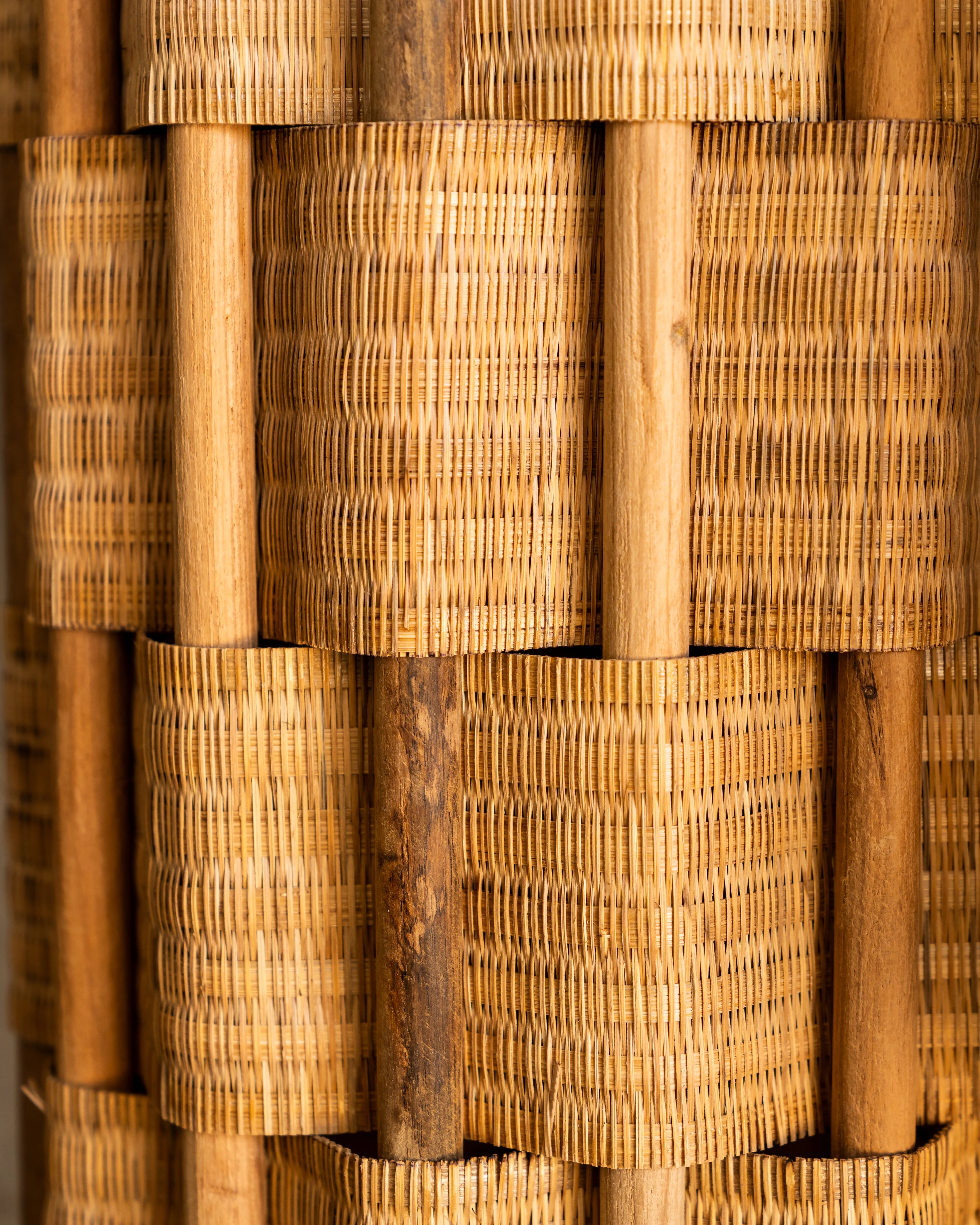 Lámpara Tali en Madera Teca y Bamboo - Medium