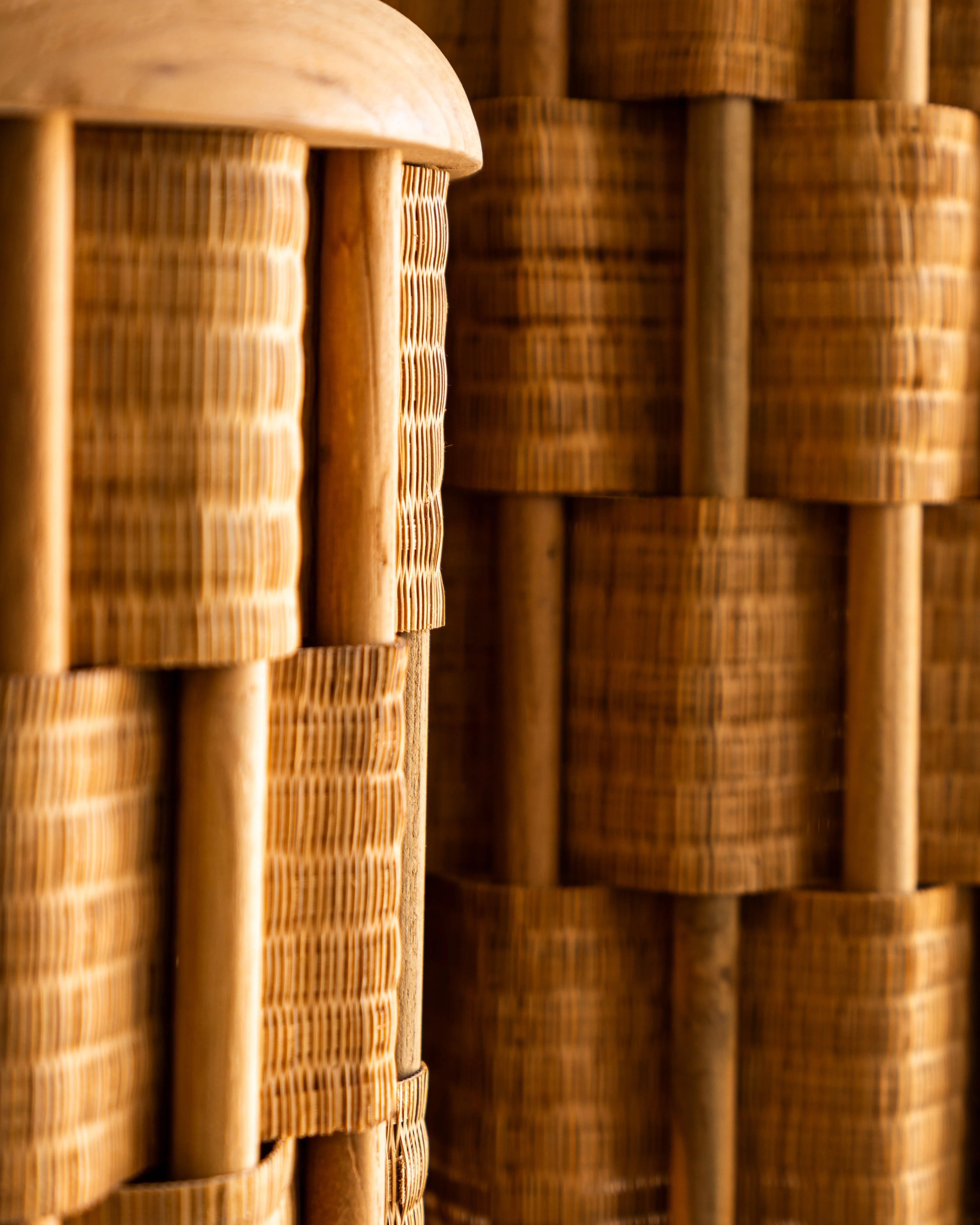 Lámpara Tali en Madera Teca y Bamboo - Medium