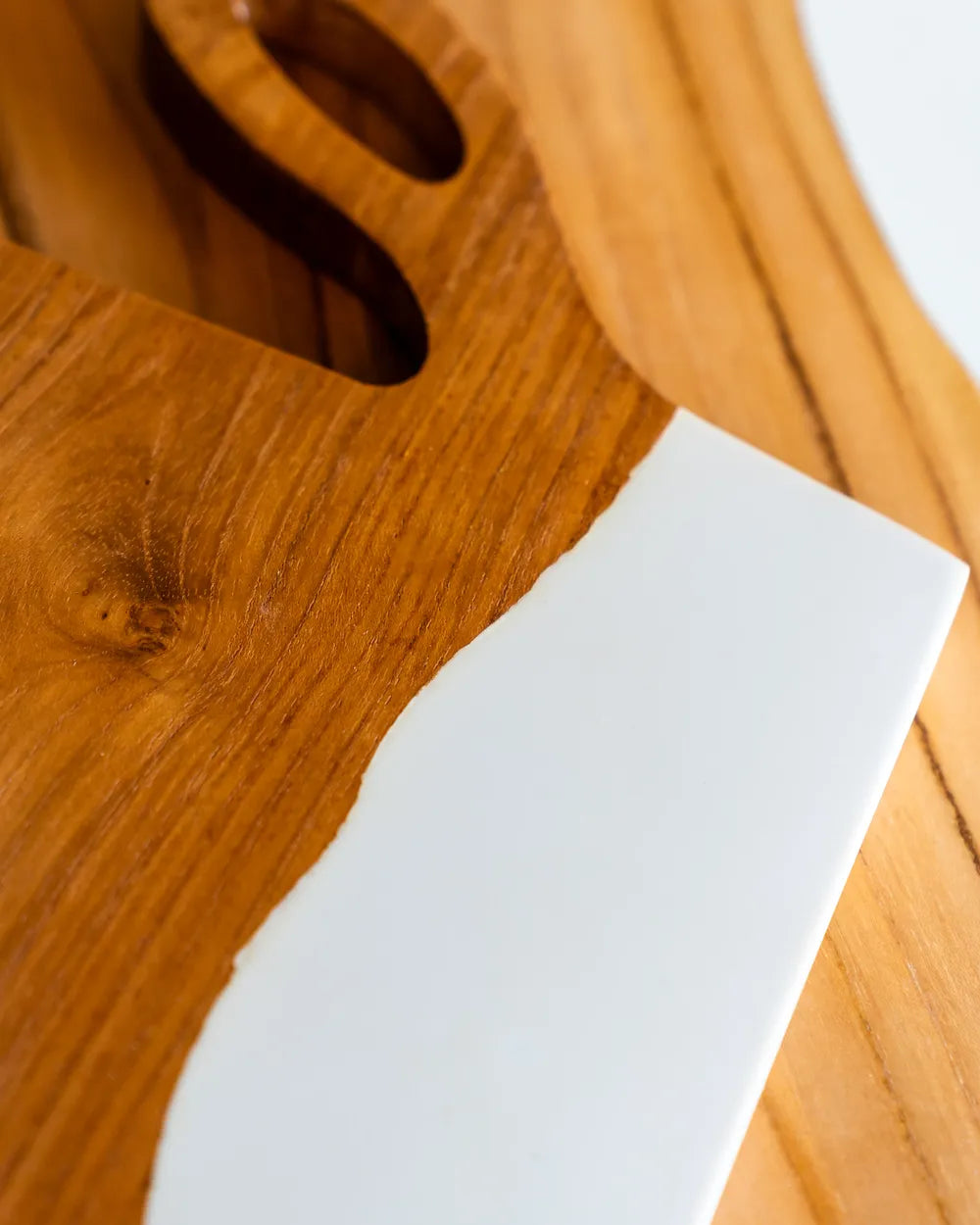 Bandeja Karang en Madera Teca y Resina - Large